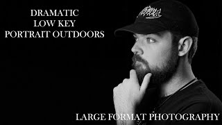 LARGE FORMAT DRAMATIC PORTRAITS ANYWHERE - How to create a black background outdoors - Part 1