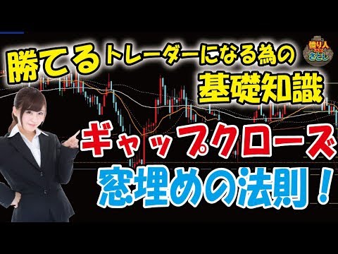 勝てるトレーダーになる為の基礎知識「ギャップクローズ！窓埋めの法則」【投資家プロジェクト億り人さとし】
