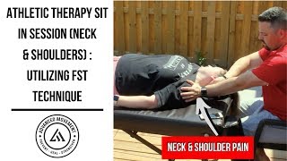Athletic Therapy Sit In Session Utilizing Fascial Stretch Therapy Techniques