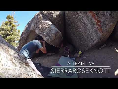 Beta Video for climb The A Team v8, Black Mountain