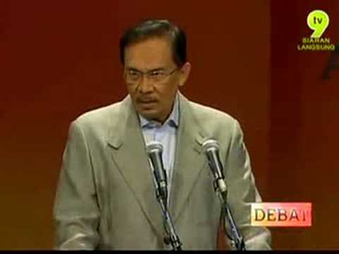 Debat - Anwar Ibrahim dan Shabery Cheek 1