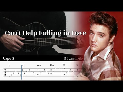Can T Help Falling In Love Elvis Presley Fingerstyle Guitar TAB Chords 