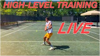Live High-Level Tennis Training Session screenshot 1
