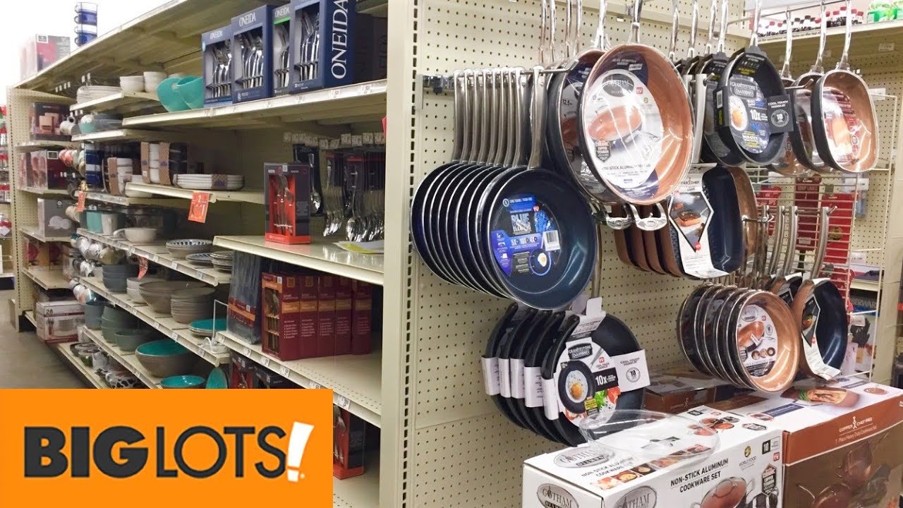 BIG LOTS KITCHEN COOKWARE KITCHENWARE DINNERWARE COOK WARE SHOP WITH ME