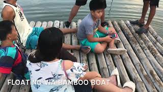 Philippines via floating bamboo boat