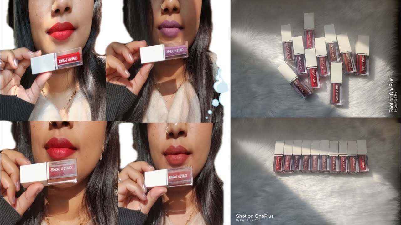 *NEW* Cuffs n lashes liquid lipstick swatches and review