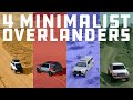 4 minimalist overlanders 3rd gen 4runner ford expedition 3rd gen tacoma 1st gen tundra