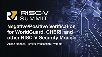 Negative/Positive Verification for WorldGuard, CHERI and Other RISC-V Security Models- Aileen Honess