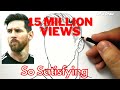 ASMR drawing Lionel Messi / how to draw lionel messi from Barcelona football club