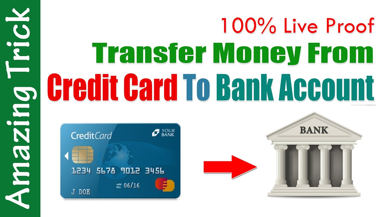 Transfer Money From Credit Card To Bank Account Credit Card money