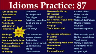 70 Idioms - Two Hours of Idioms Practice Meanings with Examples