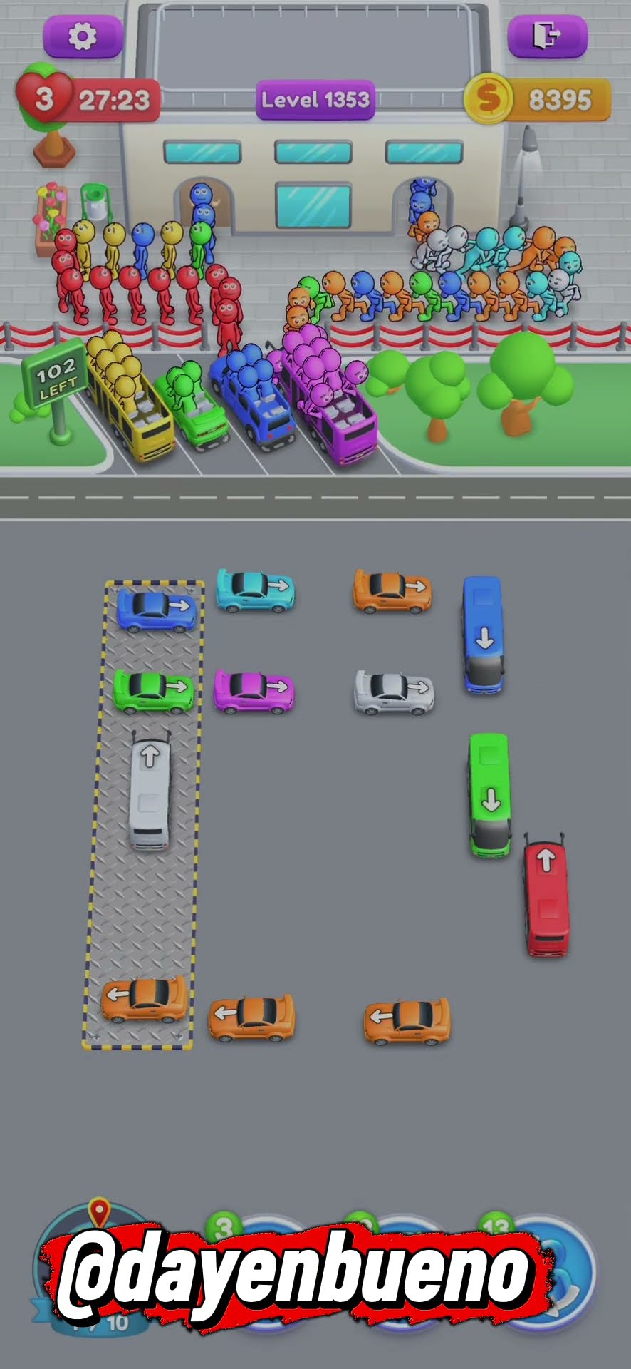 Crowd Express Level 1353 #crowdexpressalllevels #awesomegameplay