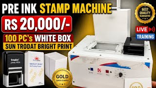 Live Rubber Stamp &amp; Pre ink Stamp Free Training #stampfactory