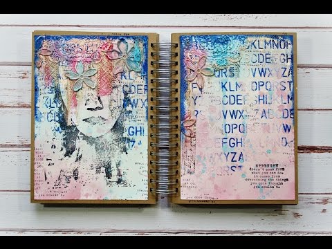 Art journal spread for Donna Downey Strength - YouTube