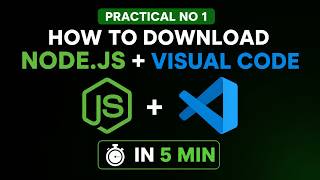How to Download & Install Node.js + Visual Studio Code in 5 Minutes | Complete Beginner Guide