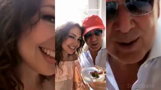 Thalia celebra el cumpleaños de Tommy su esposo