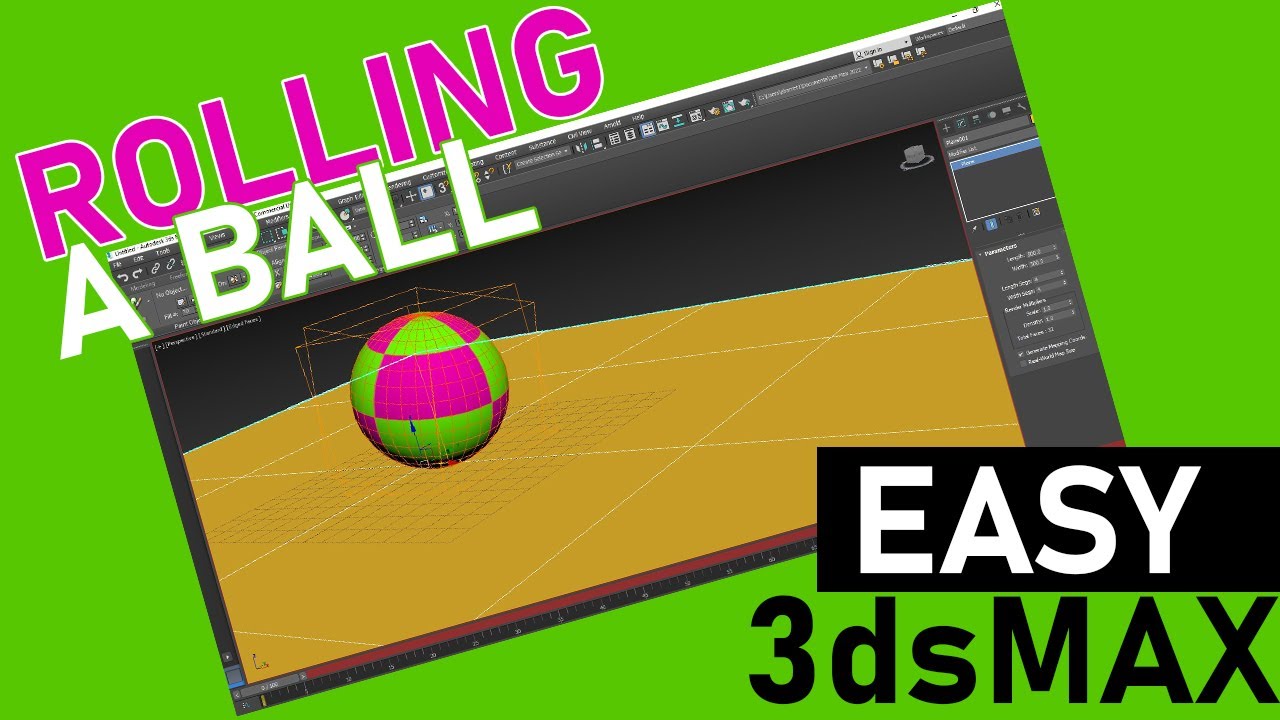 3ds Max Tutorial: Rolling a Ball Animation for Beginners - YouTube
