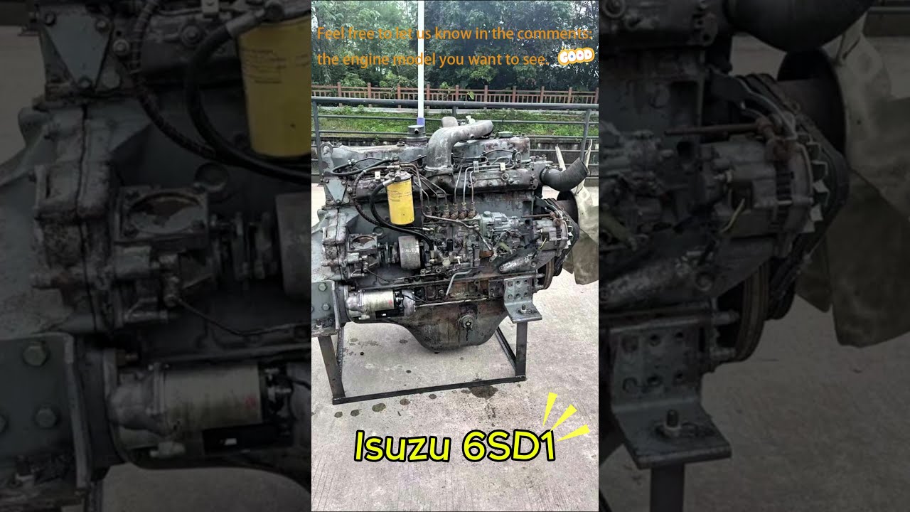 Medium Duty Industrial Isuzu 6SD1 Diesel Engine Efficient And Reliable 