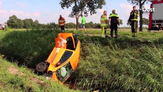 Vier gewonden bij ongeluk op de N333 bij Scheerwolde