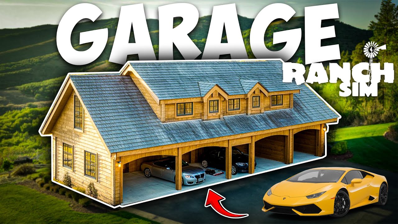 FINALLY BUILT A GARAGE FOR MY CARS | RANCH SIMULATOR GAMEPLAY 28