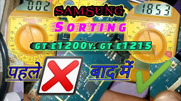 10000% SOLUTION SUMSUNG GT-E1200Y(E1215) HALF SHORTING AND FULL SHORTING