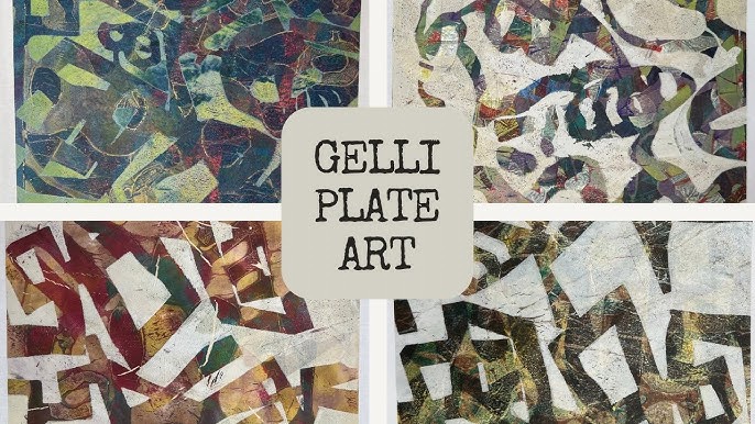 Gelli Arts® Printing with Stencils and Pastel!