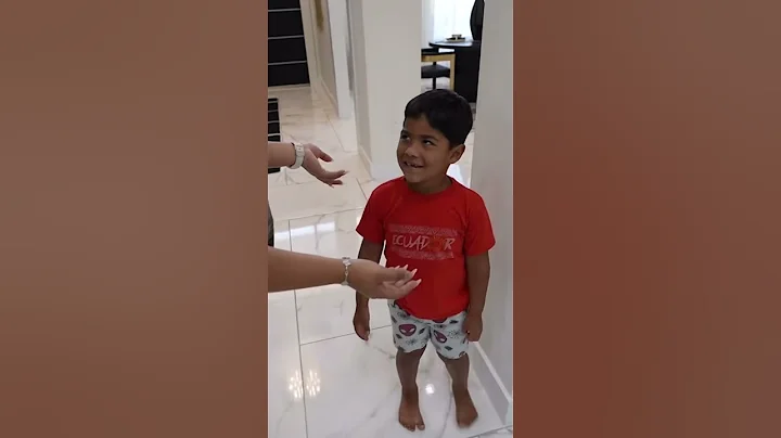 He can’t stop smiling… *CREEPY* #shorts