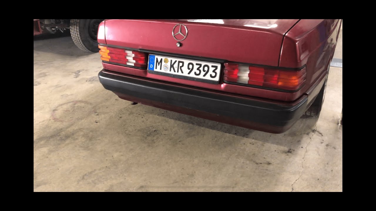 W201 190e Stoßstange tauschen umbauen abbauen Pralldämpfer wechseln - YouTube