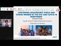 Centring AGYW in the HIV Prevention and COVID-19 responses, while engaging with ABYM