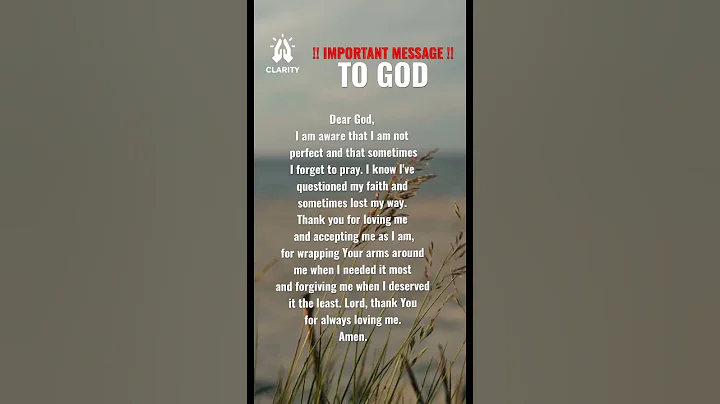 THANK YOU GOD | Daily 1 Minute Prayer | #prayer  #shorts