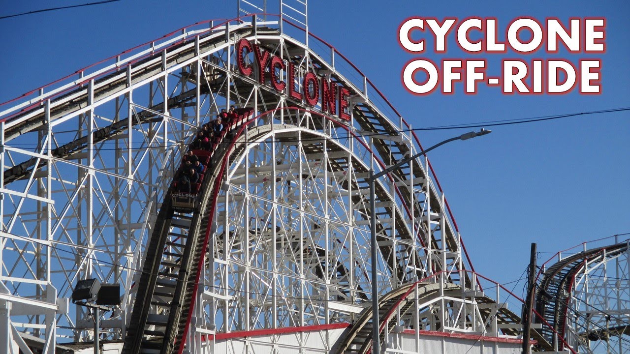 Cyclone OffRide Footage, Luna Park/Coney Island Classic Wooden Coaster NonCopyright YouTube