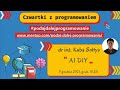 Czwartki z programowaniem: AI DIY - Kuba Sołtys
