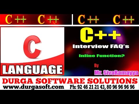 C++ tutorial || Interview FAQ's|| Inline Function?