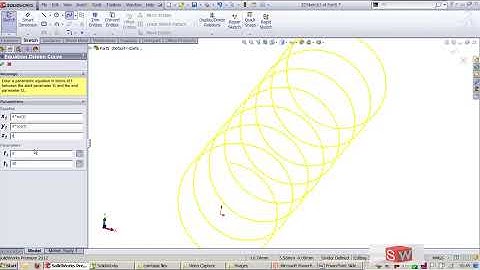 SolidWorks Tutorial for Beginners #9 | Solidworks Equation Driven Curve | Explicit | Parametric |