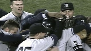 10/19/99: ramiro mendoza gets jason varitek to pop out for the final
as yankees go on win american league pennant check
http://mlb.com/vid...