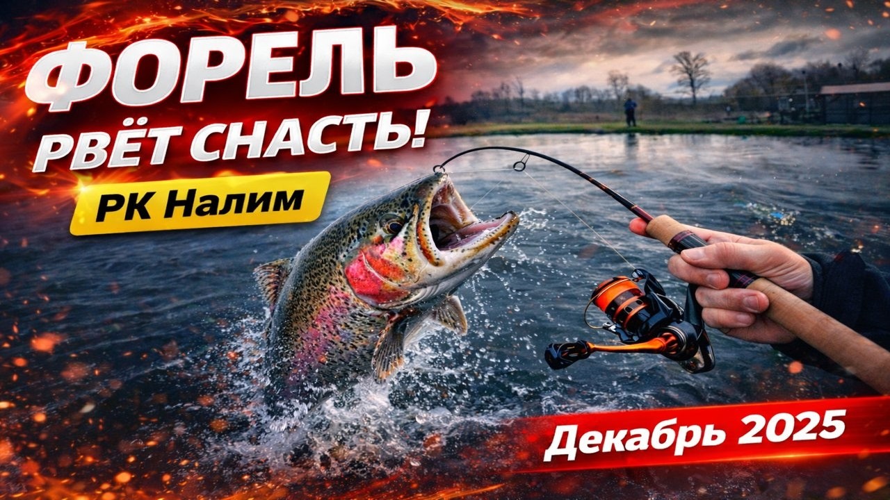 🔥 ФОРЕЛЬ НА ПЛАТНИКЕ ЗИМОЙ ПО ЖИДКОЙ ВОДЕ! ДЕКАБРЬ 2025 | РК Налим