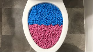 Will it Flush? - Pink M&M's, Blue M&M's, Glitter, Candy