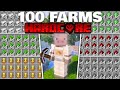 Building 100 Farms in Hardcore Minecraft