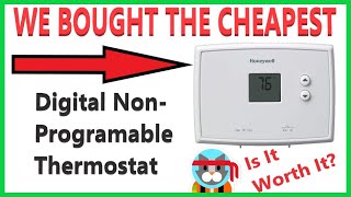 Cheapest Digital Thermostat on Amazon (Honeywell) Great for seniors.. simple.