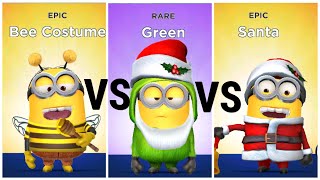 Minion Rush Bee Costume Vs Green Vs Santa