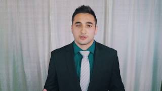 USSU President Coden Nikbakht congratulating the University of Saskatchewan class of 2018