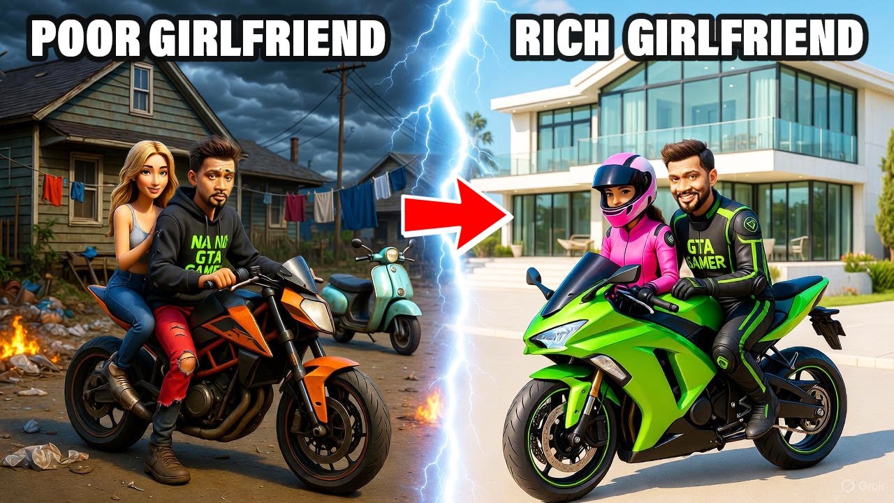 Franklin POOR GIRLFRIEND to RICH GIRLFRIEND! GTA 5 | Franklin Life Style Upgrade! 🔥