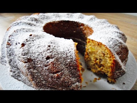 Die besten Kamut Rezepte & Gugelhupf backen: Saftiger Kamut Gugelhupf mit Apfel-Mandel-Füllung. 