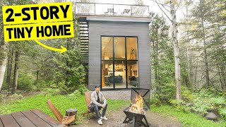 2STORY 300sqft TINY HOME TOWER w/ Rooftop Deck! (Full Airbnb Tour)