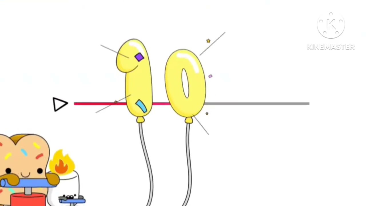 YouTube Kids 10 10th Happy Birthday Logo Widescreen KineMaster