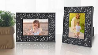 ACHAVINM 2x3 Picture Frames, Small Real Glass Frame, Glitter Mini Photo Frames Review