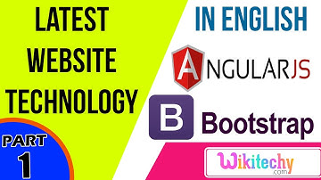 latest website technology in angular js in english and bootstrap css html tutorial for beginners