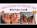 Doing my birthday nails | first time | It’s Melissa