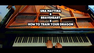 Una Mattina x Braveheart x How to Train Your Dragon Piano Arrangement