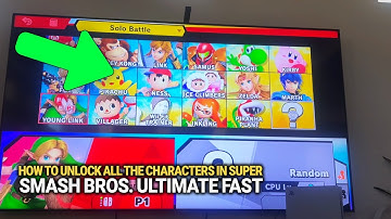 Hoe je snel alle personages in Super Smash Bros Ultimate ontgrendelt